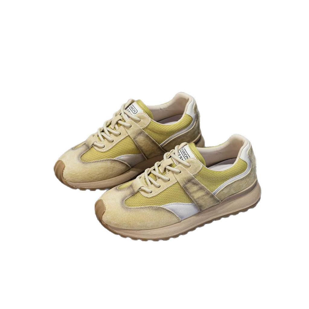 Женские кроссовки Forrest Gump на мягкой кожаной подошве, новые весенне-летние, красные, в стиле ретро, для моральной подготовки, нишевые, тонкие, модные, спортивные и для отдыха