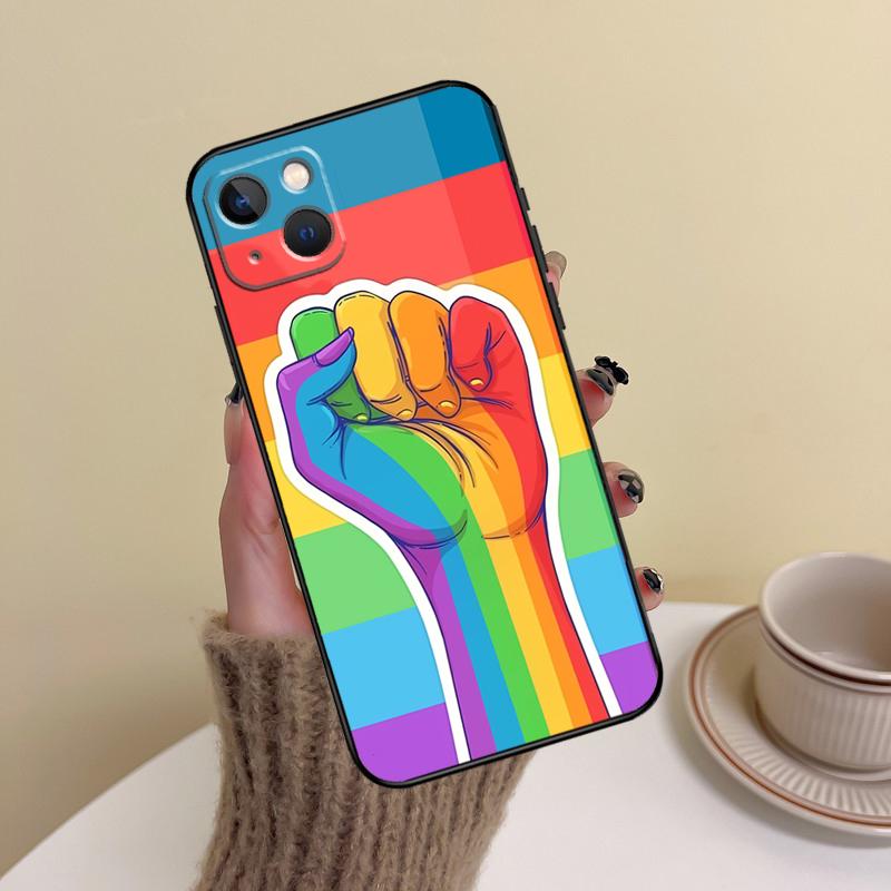 LGBTQ Lesbian Gay Pride Rainbow Case For iPhone 15 14 13 12 11 16 Pro Max Mini 7 8 Plus X XR XS Max Back Cover