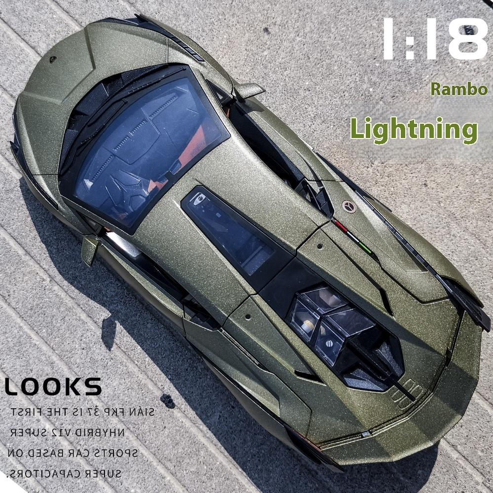Масштаб 1/18 Lamborghini SIAN FPK63 Supercar Модель автомобиля Литой сплав Игрушки для мальчиков Машины Литые игрушки Коллекционные детские машины