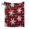 Soft Polyester Wall Hanging Halloween Patchwork Throw Blanket, 90s Vintage Plaid Tapestry with Ghost Pumpkin Bat, Cozy Gift for Housewarming