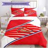 3pcs Duvet Cover Set (1*Duvet Cover + 2*Pillowcase, Without Core), football team Print Soft All‑Season Bedding Set, Home Bedroom Decor Gift