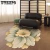 Коврик для гардеробной в форме цветка, большой размер, роскошные ковры для спальни, ковер в скандинавском стиле, украшение для гостиной, плюшевый ковер