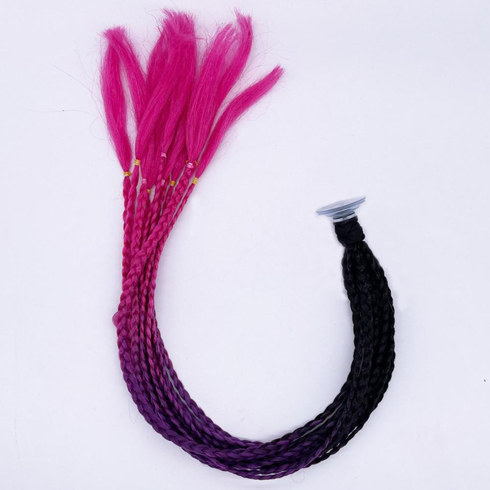 Мужской шлем, женский плетеный мотоциклетный хвост, грязный градиент, рампа для волос, панк-байкерский шлем, украшение 55 см