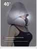 Portable U-Shaped Memory Foam Travel Pillow with Hood for Neck Support