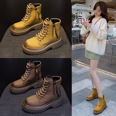 Ботинки Martin Винтажные байкерские ботинки Кожаные короткие рабочие ботинки Ботинки Ботинки