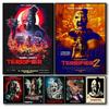 Retro Decoration Horror Film Terrifier 2 Poster Aesthetics Movie Tv Set Canvas Painting For Wall Art Mural Home Room Decor