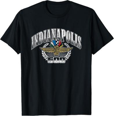 Футболка с винтажным потертым логотипом Indy 500 Indianapolis Motor Speedway