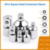 6Pcs Set Conversion Sleeve Impact Socket Converter Universal Joint Socket Adapter Impact Driver