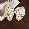 Large Summer Lace Edge Bow Claw Clip Hair Accessory for Women - Multi-Layer Feather Design