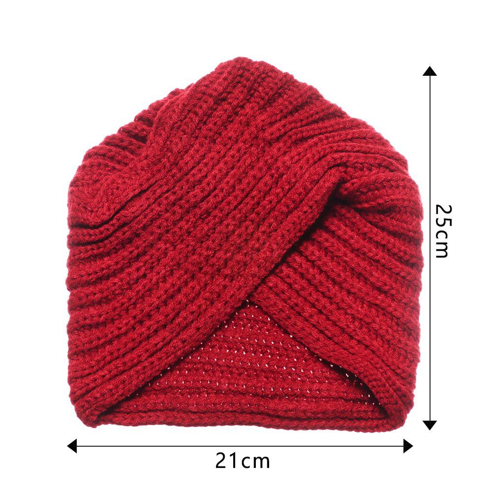 Warm Solid Center Cross Knot Bandanas Hair Scarfs Knitting Turban Cap Turban Headband