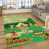 Cute Animal Crossing New Horizons Cartoon Carpet Rug for Bedroom Living Room Home Sofa Decoration,Kid Game Large Decor Floor Mat