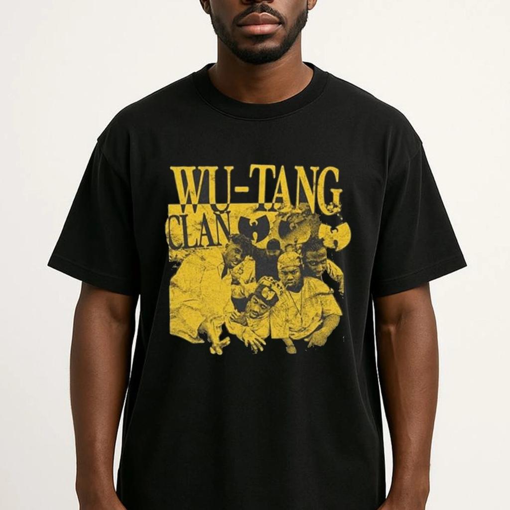 Винтажная футболка с логотипом Wu-Tang Clan, Ретро футболка с изображением рэперов Wu Tang Clan для фанатов