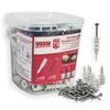 VKKM #8 X 1-1/4'' Self-Drilling Zinc Plated Drywall Anchors with Screws - 30 To 240-Piece Pack for Heavy Duty Wall Mounting