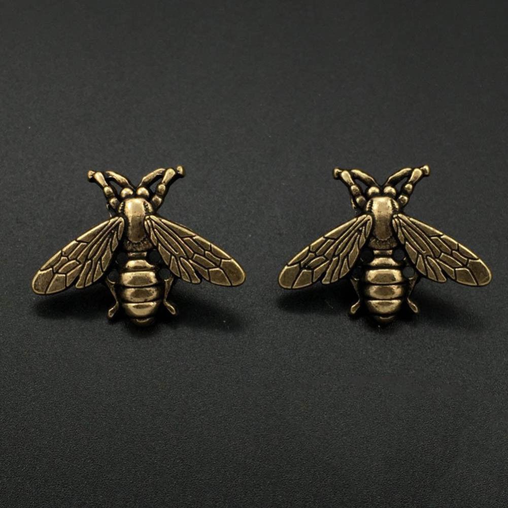 High Quality Brooches Small Fresh Bee Brooch Retro Men Metal Suit Collar Pin KTY