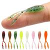 0.3g for Ocean Sea Twin Tail Silicone Worm Lures Artificial Bait Fishing Tackle Soft Fishing Lure