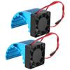 2Pcs Aluminum Alloy Motor Heatsink 42MM Universal Brushless Motor Cooling Fan for RC Car