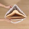 Triangular Hanger Storage Bag, Fabric Clothes Storage Basket With Handle And Base, Can Save Hanger Storage Space