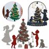 Metal Cutting Dies Cut Die Mold Christmas Tree Decoration Scrapbook Paper Craft Knife Mould Blade Punch Stencils Dies