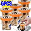 6/3/1PCS Gravity-Induction Floor Drain-Core Toilet Deodorant Anti-Odor No Smell Bathroom Toilet Sewer Shower Drain for Bathtub