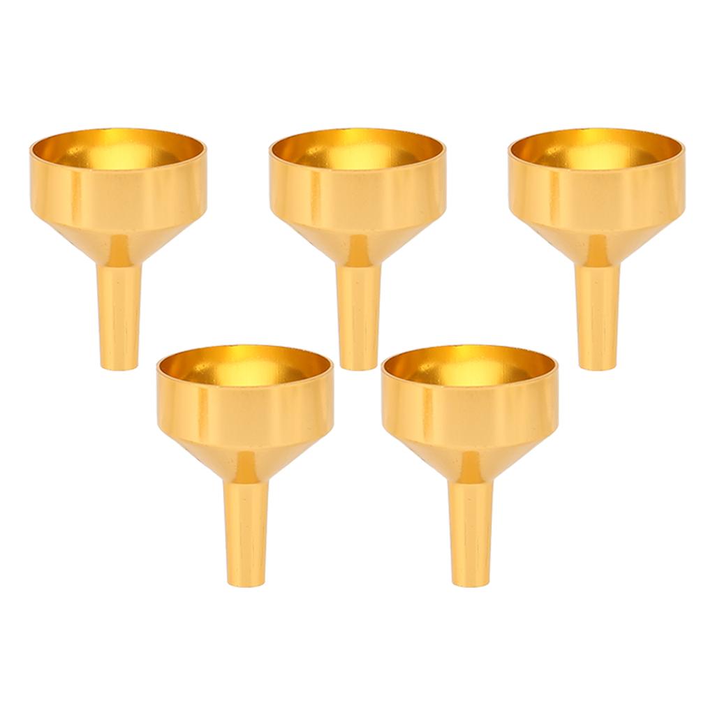 Mini Funnels Lightweight Portable Metal Mini Funnels for Miniature Bottles Essential Oils DIY