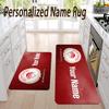 Custom Name Olympiacos Flannel Area Rug Kitchen Floor Mat Personalized Home Decoration