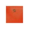 GUCCI Aphrodite Gold-Finish Double G Logo Zipper Closure Leather Underarm Bag Tote Shoulder Bag Women's Orange