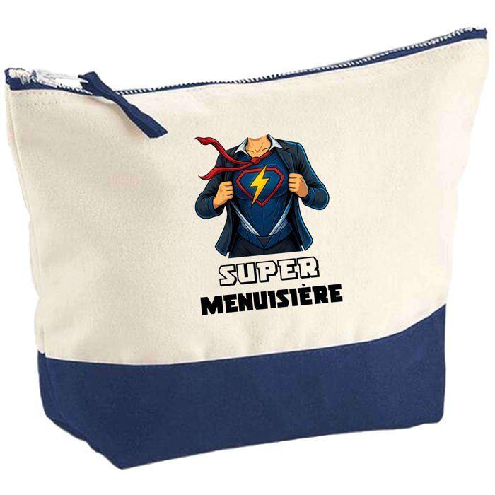 Trousse de maquillage - PLANETEE - Super Menuisière Femme - Grand format - Impression HD sublimation - Fabriquée en France