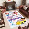 Dora Explorer Customizable Name Floor Rug Office Rug Suitable for Study room Hallway Decorate room Balcony Anti-slip Rug Anime Office Decor