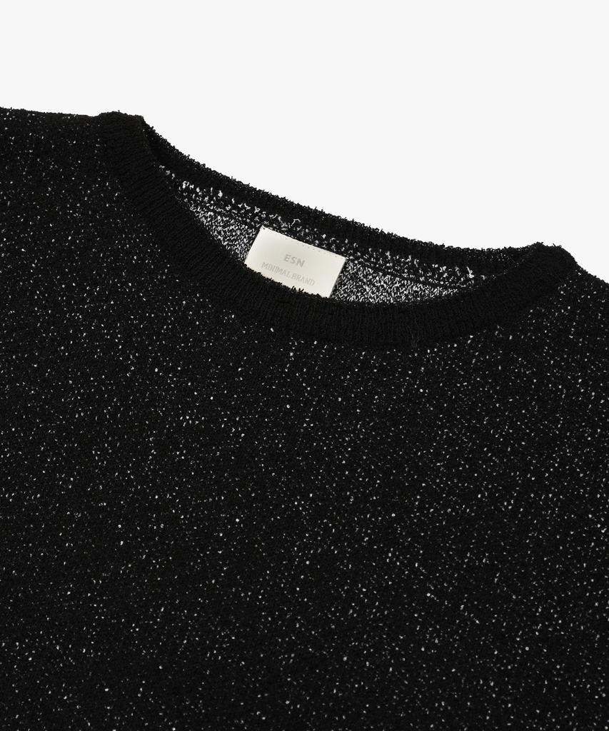 ESN Boucle Jacquard Round Knit Black