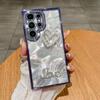 Подходит для чехла для мобильного телефона Samsung S24 Ultra, Роскошный страз S23, Лазерное перо A73, Инкрустация бриллиантами, Любовь A24, Мягкий чехол
