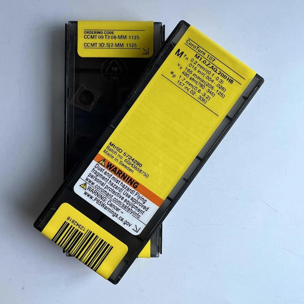 Original Sandvik / CCMT09T308-MM 1125 / CNC Lathe Carbide Blade 10 Pcs