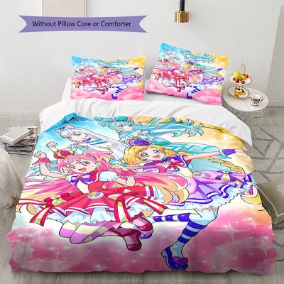 WonderfulPrecur, Постельное белье с рисунком Winx Club, Комплект одеяло Пододеяльник Наволочка Домашний Подарок на День Рождения (1 пододеяльник + 2 наволочки, без наполнителя)