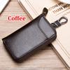 Genuine Leather KeyChain Unisex Key Bag Multifunction Organizer Wallet Holder Smart Housekeeper Car Small Key Case Zipper Keys Pouch AVE