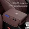 Car Leather Armrest Box Pad Memory Foam Armrest Mat For Mitsubishi Eclipse Lancer Outlander Pajero ASX Colt I200 Space Triton Ex