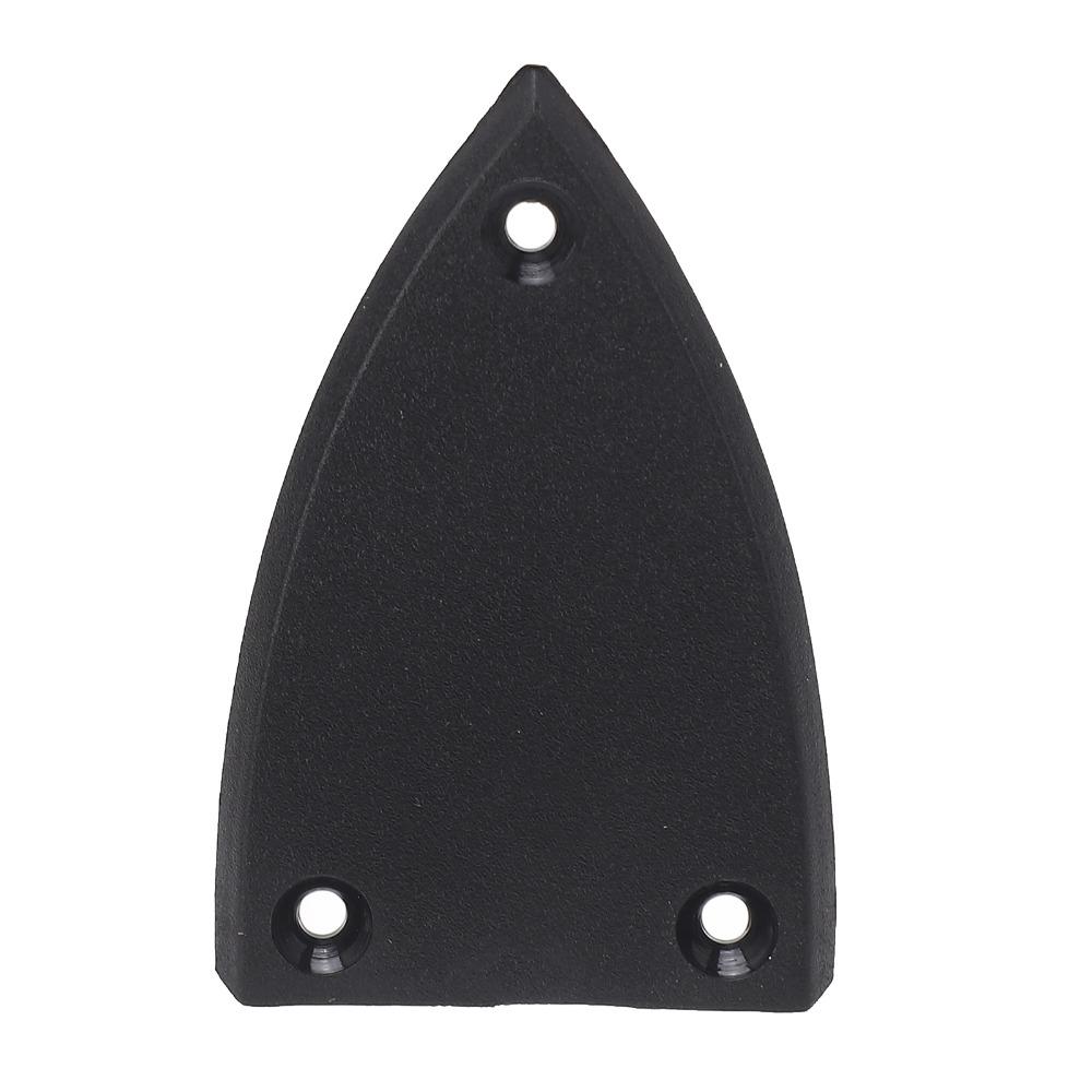 3PCS 3 Holes Design Truss Rod Cover Black Color Guitar Adjustment Rod Cover Guitar Maintenance