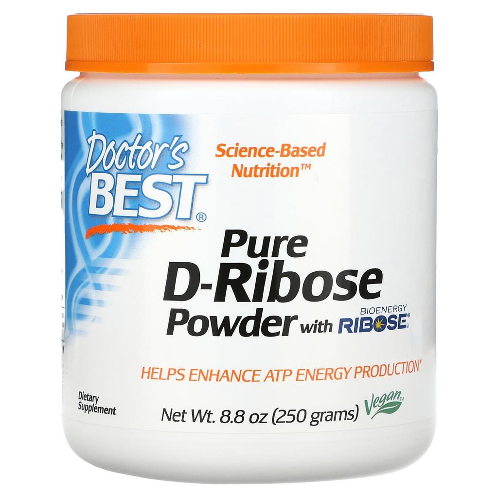 Doctor's Best, Чистый порошок D-рибозы, 8,8 унции (250 г)