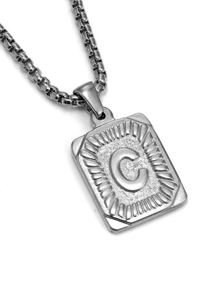 Модное 26-буквенное ожерелье золотого цвета с подвеской для мужчин и женщин, кубинская цепочка для пары, очаровательное первоначальное ожерелье, колье, ювелирное изделие, воротник