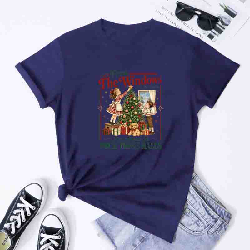 From The Windows To The Walls TShirt Retro Y2k Christmas Holiday Party Gift Shirt Unisex Cozy Xmas Humor Tee