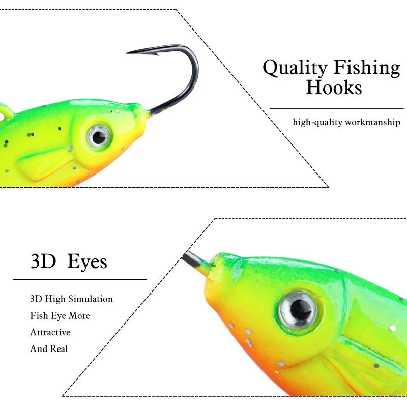 Рыболовные блесны для подледной рыбалки. 5 штук