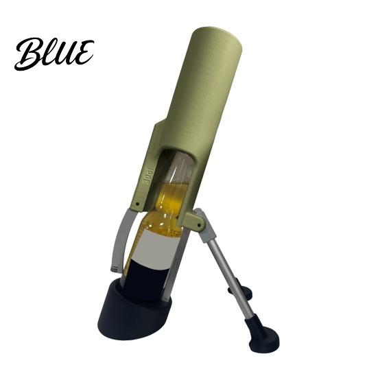 One Motion Bottle Opener Mortar Beer Automatic Mechanical Fast Smooth Casual Gathering One-Hand Operation Cap Remover for Home Bar Parties BBQ