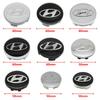 4pcs 56mm 58mm 60mm 65mm Car Wheel Center Caps Hubcap Cover For Hyundai Ioniq Sonata Elantra Solaris Creta Accent Santa Fe I10 XX45