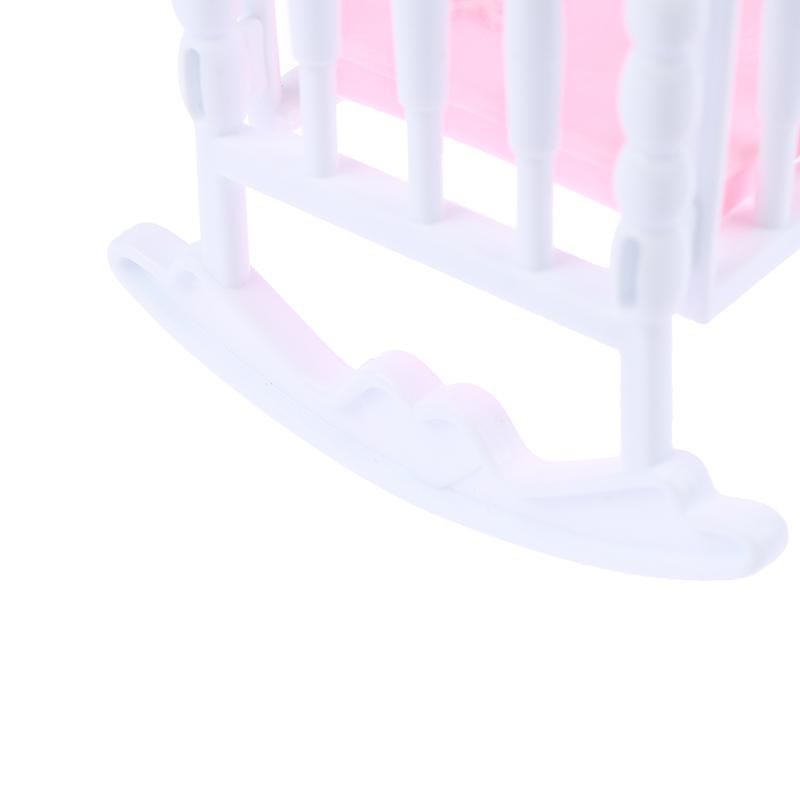 Кукольный дом светло-розовый белый кукольный шейкер игрушечные аксессуары кровать колыбель кроватка