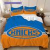 New York Knicks Basketball Spirit Three-piece set(1 * duvet cover + 2 * pillowcase, without core)Bedding set Soft and comfortable