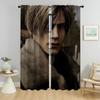 Раздел Leon-Kennedy затемняющие шторы для гостиной занавески на Хэллоуин тюль для спальни жалюзи шторы 2 шт.