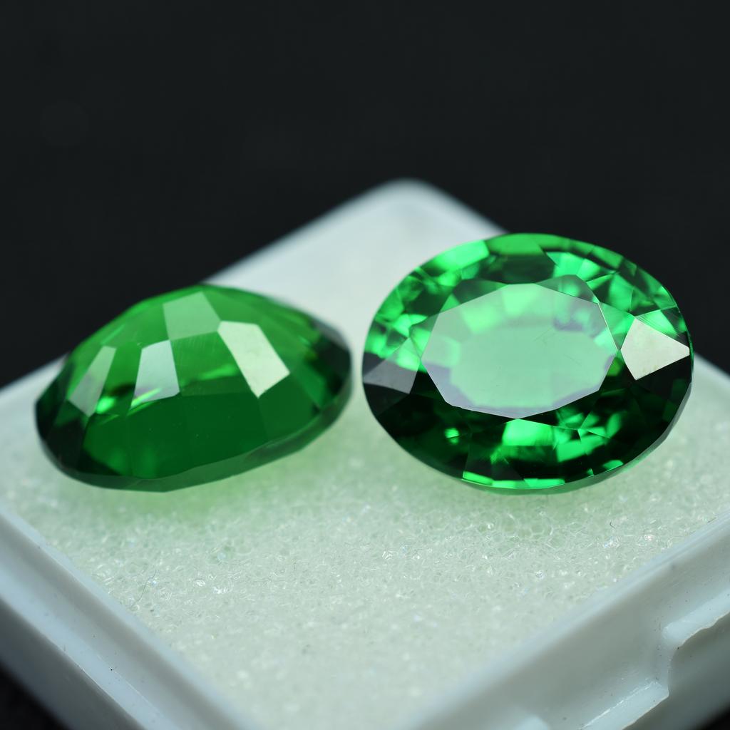 20 Ct Natural Tsavorite Garnet Loose Gemstone Quality Eye Clean Green Oval Shape