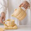 Creative Sofa Ceramic Coffee Cup Sets Cute Sweet Couple Mugs Light Luxury Fashion Home Tea Set Coffee Pot Exquisite Tableware