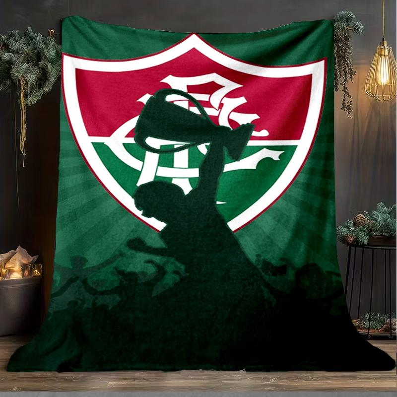 1PC Flumi-nense Football Club Printed Soft Flannel Blanket Throw for Adult Bedroom Living Room Sofa Camping Travel Fan gifts Christmas Gifts
