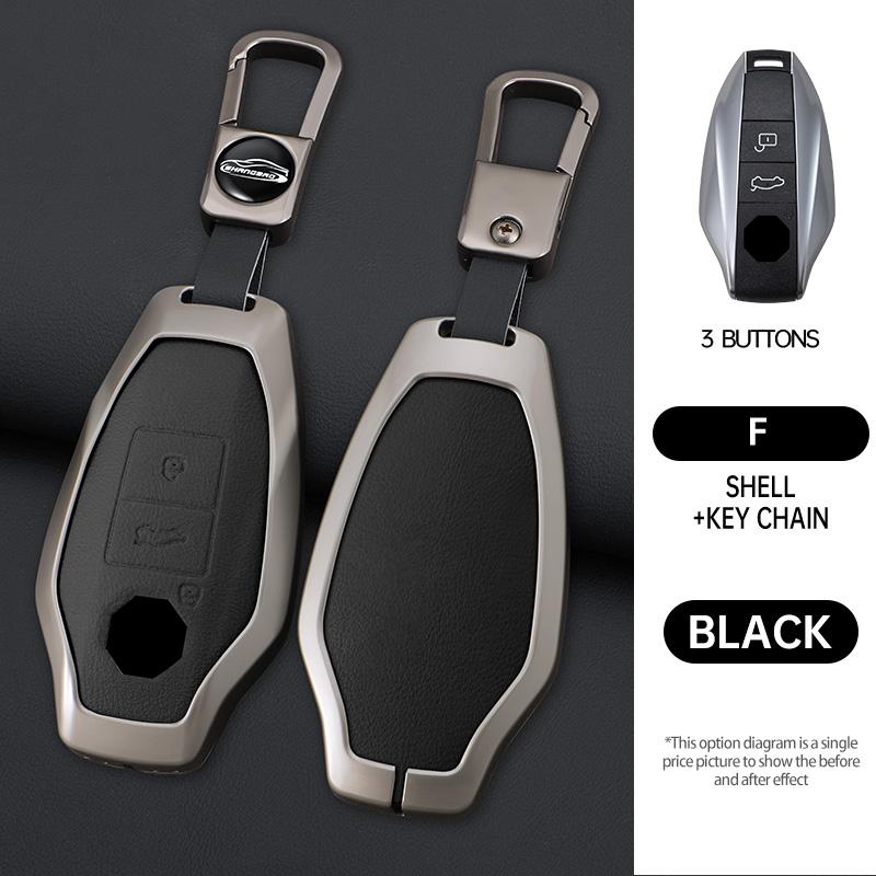 Zinc Alloy Car Key Cover Smart Keyless Remote Control Fobs Case Keychian Holder Auto Interior Accessories for MG 7 MG7 MG-7 2023