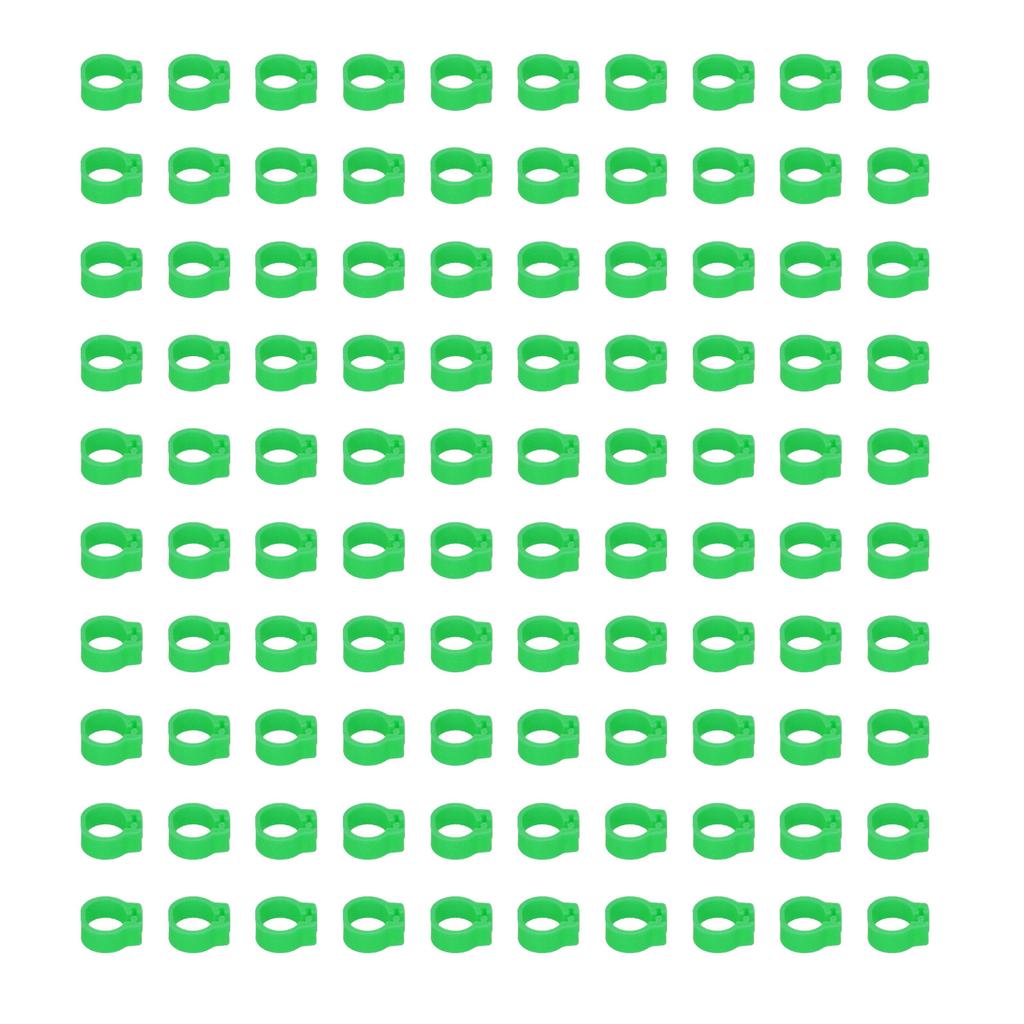 100 шт. 8 мм Идентификационные кольца для ног голубей Птицеводческие ножные браслеты Без надписей Принадлежности для голубей