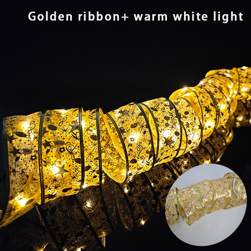 5-метровые гирлянды для рождественской елки, рождественские украшения, гирлянды с 8 режимами освещения, работающие от батареек, гирлянды для украшения рождественской елки